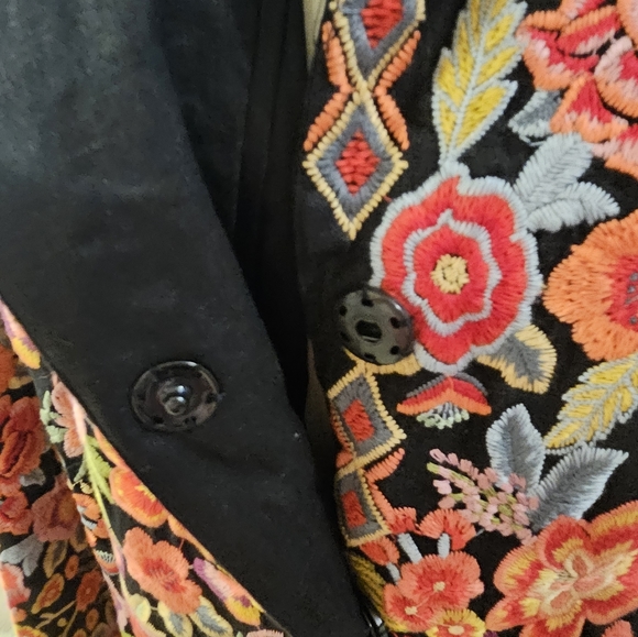Johnny Was Biya Embroidered Coat *Rare - Picture 6 of 16